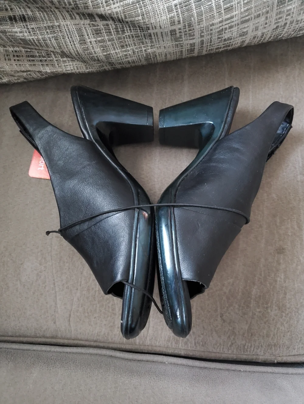 Euro Soft by Sofft Womens Vannie Heels Size 8.5 Black Open Toe Slingback